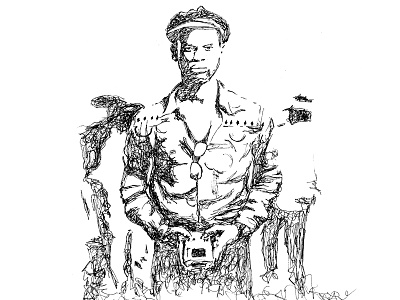 Fashion Scribbles 2 africa art clothing fashion ghana illustration menswear pen and ink portrait pose style