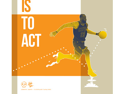 Poetry of Basketball - LeBron James basketball cavs design finals graphics illustration layout lebron james nba sports vector