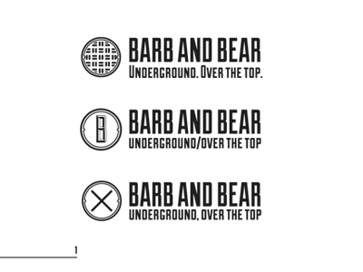 Barb and Bear barb and bear branding gritty icon logo manhole nyc sewer stamp website