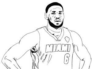 LeBron Rough Draft Outline by Tim McAuliffe on Dribbble