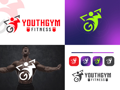 Gym and Fitness logo brand brand logo branding logo business logo fitness logo graphic design health logo logo sports logo