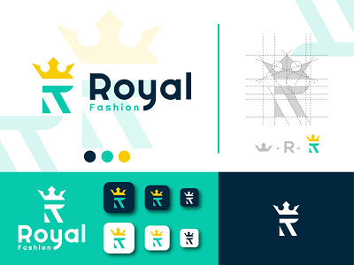 Royal fashion app icon app logo brand identity brand logo branding branding logo business logo creative design fashion logo graphic design illustration logo logo design minimalist modern professonal r logo vector