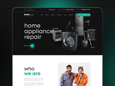 Redesign web site for repair company