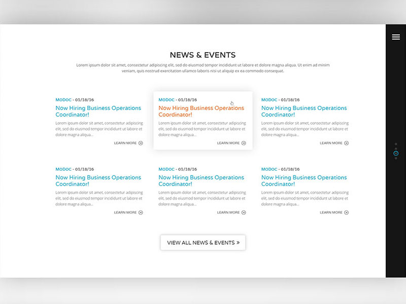 Modoc News Page by Umair Ali on Dribbble