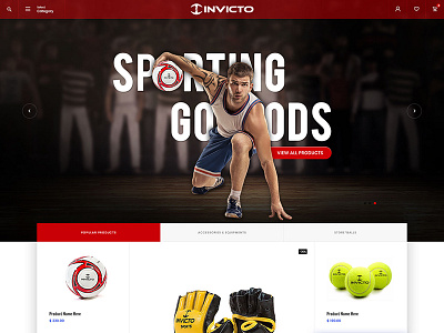 Invicto Sporting Goods accessories brand ecommerce invicto sports webdesign