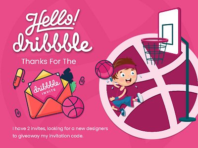 2 Dribbble Invites