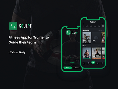 Fitness Trainer App case study coverpage fitness trainer app ui uiux design ux case study