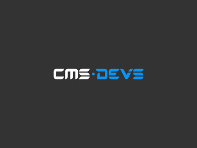 cms-devs company development graphic design identity lettering logo logotype mark support