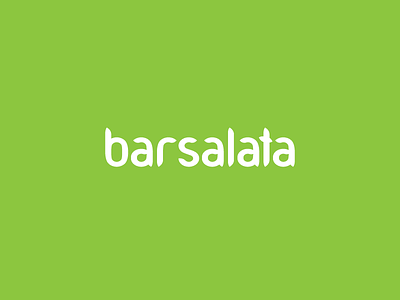 Barsalata brand fast food graphic design identity lettering logo logotype mark salad