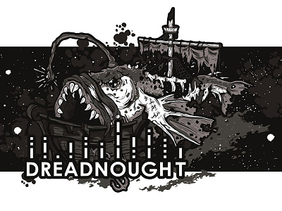 Dreadnought T-shirt dreadnought fish illustration ship t shirt