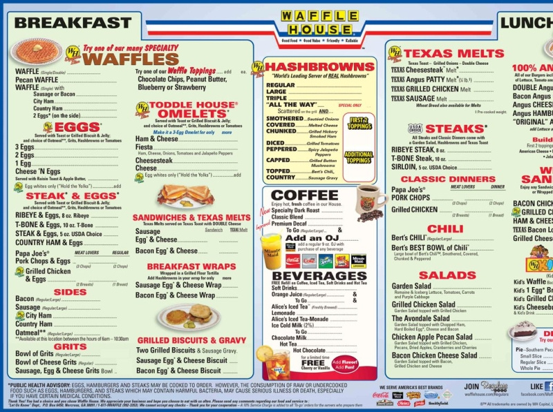 5 Dollar Waffle House Menu by Nina Edward on Dribbble