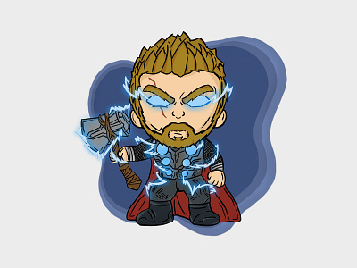 Thor avengers fanart illustration infinitywar marvel thor