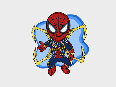 IronSpider avengers fanart illustration infinitywar iron spider marvel spider man