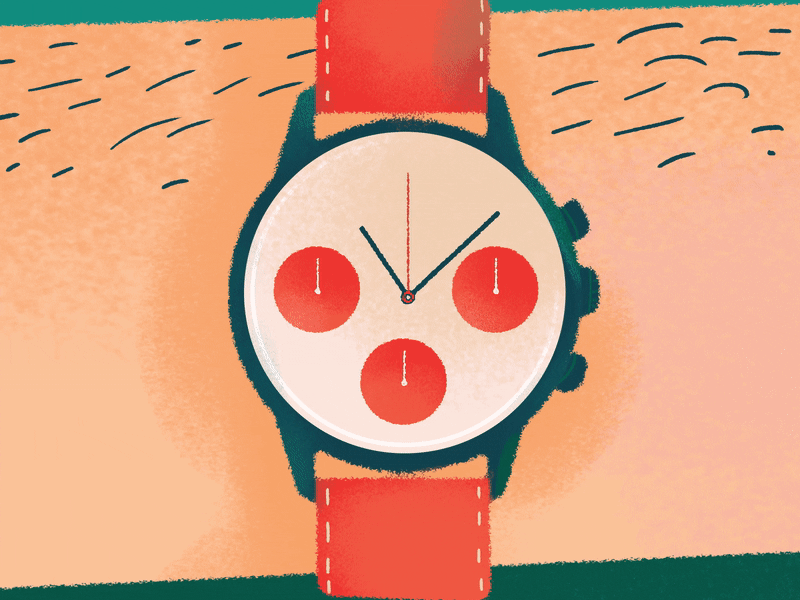 Fixing a Watch animation bookoflai graphic hand illustration watch