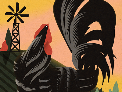 El Gallo - The Rooster applepencil bingo digitalart farm gallo hand drawn illustration ipadpro loteria mexican mexico procreate procreate art procreateapp rooster