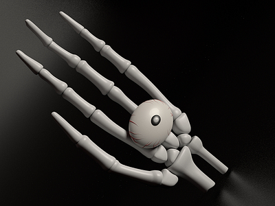 Gone But Never Forgotten 3d 3d animation character design modo skeleton hand