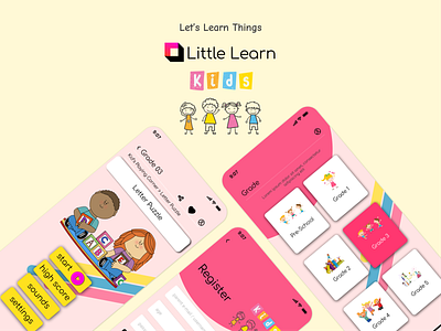 Little Learn | Kids Learning App app branding figma graphic design protype ui ux