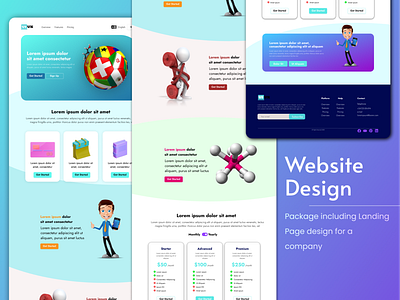 ABC Web Design landing page ui ux web web design website