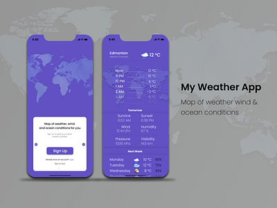 My Weather app design figma ui ux weather