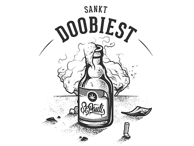 Sankt Doobiest 10x10 beer bottle hamburg perknopfdruck pyro sankt doobiest sankt pauli sanktpauli shirt st. pauli st.pauli