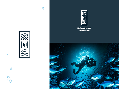 Robert Marc Lehmann blue corporate design diving fightfortheworld logo marine marinebiologist photographer rml robertmarclehmann scientificdiver