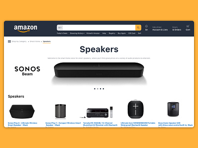 Daily UI :: 056 Breadcrumbs amazon ui design