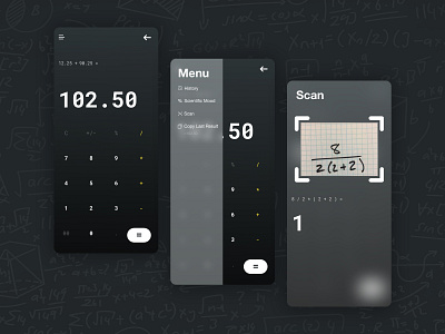 Daily UI :: 004 Calculator ui design