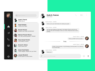 Daily UI :: 013 Direct Messaging