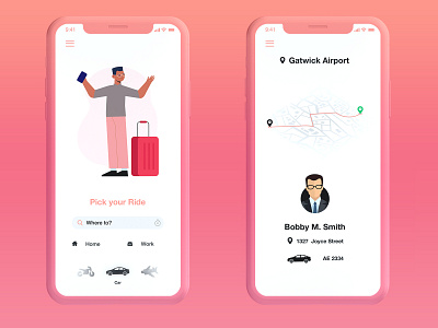 Daily UI :: 020 Location Tracker illustration ui design