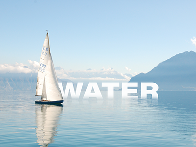 Water Illustration branding clean design concept dribbble free icon illustration trending typography ux