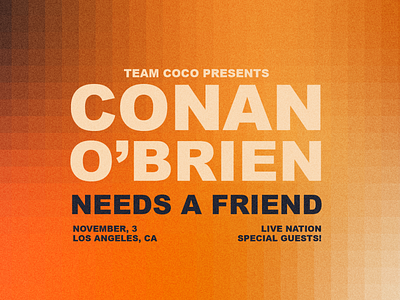 Conan Needs A Friend Podcast adobe illustrator branding graphic design logo