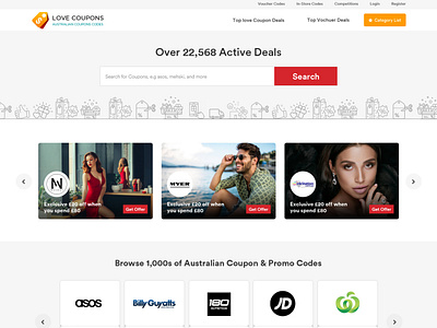 Love Coupons E-Commerce Website Design