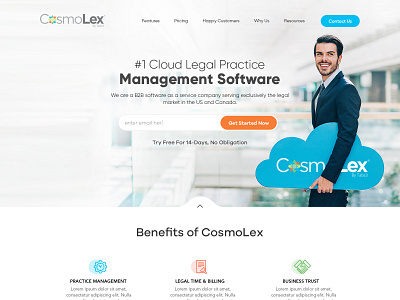CosmoLex Cloud Management Software Solution branding logo typography ui