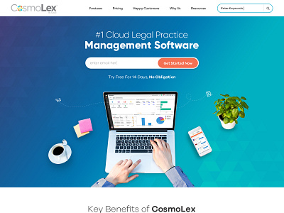 Cloud Legal Practice Management Software Website branding design illustration logo