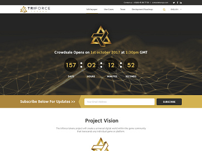 Triforce Token Project branding graphic design logo