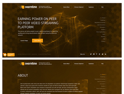Swarmtime Peer To Peer Video Streaming branding graphic design typography ux