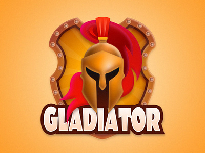 Gladiator art design flat icon illustration illustrator logo minimal vector