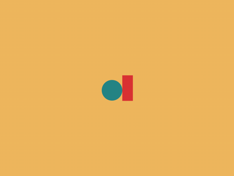 Good Old Shapes Dribbble 2d animation bounce color design