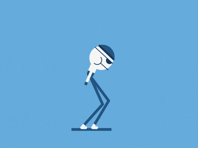 Smooth sailor animation character sailor shapes walkcycle
