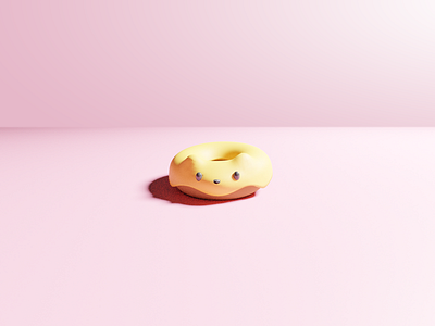 Donut 3d blender character