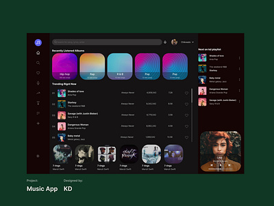 Music app by KD