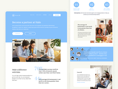 HALO - Mortgage for home typography ui ui design ux website