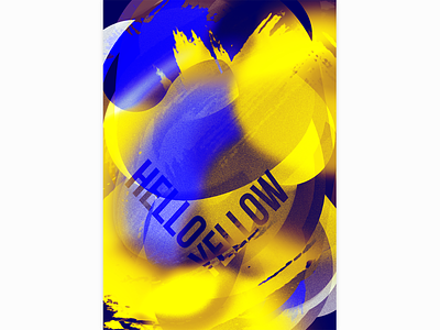 Hellow Yellow by Aedan design graphicdesign music poster