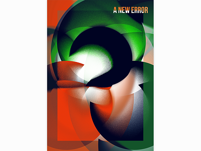A New Error by Moderat design graphicdesign music poster