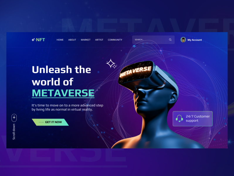 METAVERSE LANDING PAGE by Kim on Dribbble