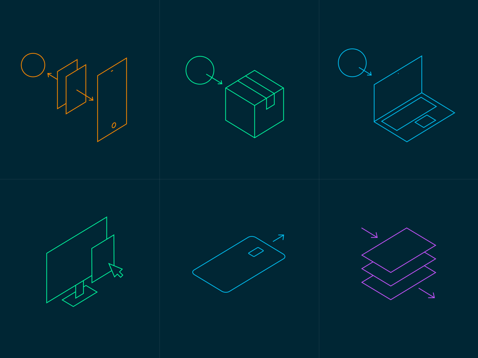 3D line icons by Tobias Lendel on Dribbble