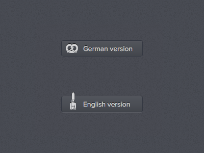 Language button detail button english german interface language switch web