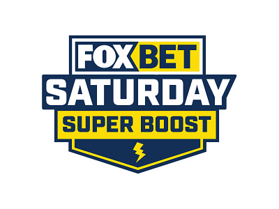 Fox bet Saturday Super Boost blue branding gambling illustration logo online sports vector