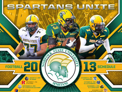 NSU Football Poster calendar college football gold green poster sports