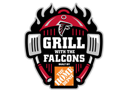 Atlanta Falcons Grill with the Falcons identity football logo nfl sports